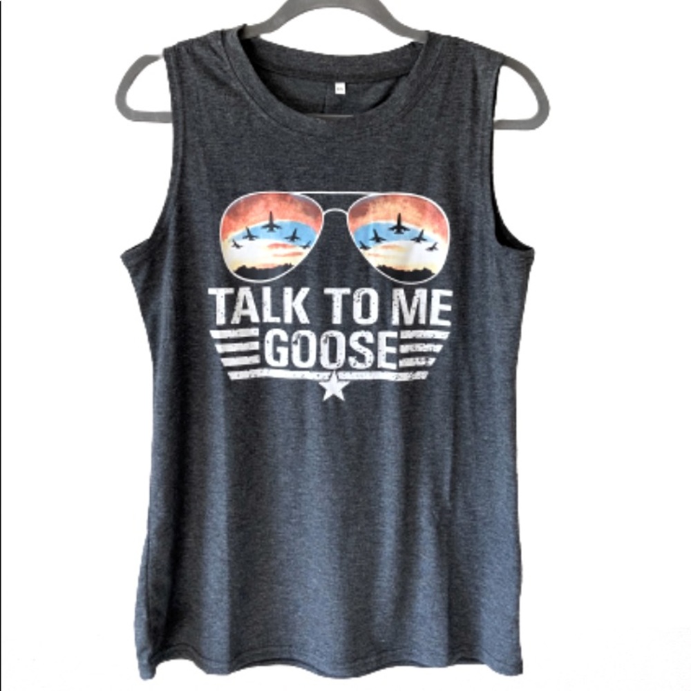 Brand New Talk To Me Goose Muscle Tank Size M